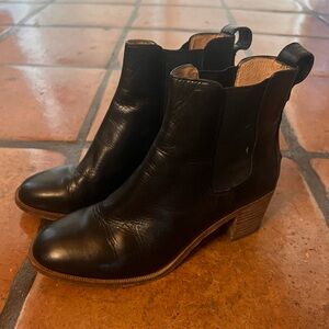 Madewell Leather Chelsea Booties